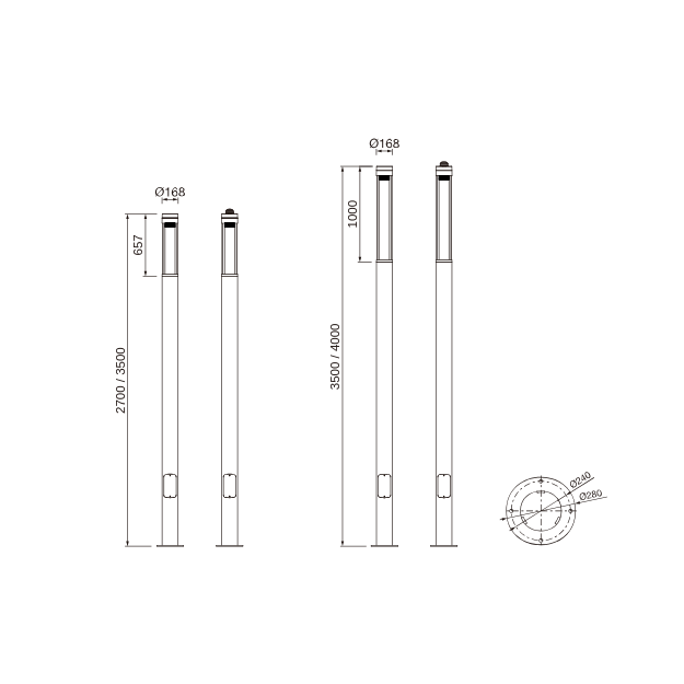 LED street luminaire Stango