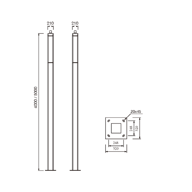 LED street luminaire Basto