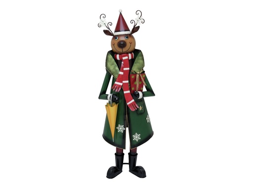 [83314905] Reindeer with Coat, Metal, 155cm, green